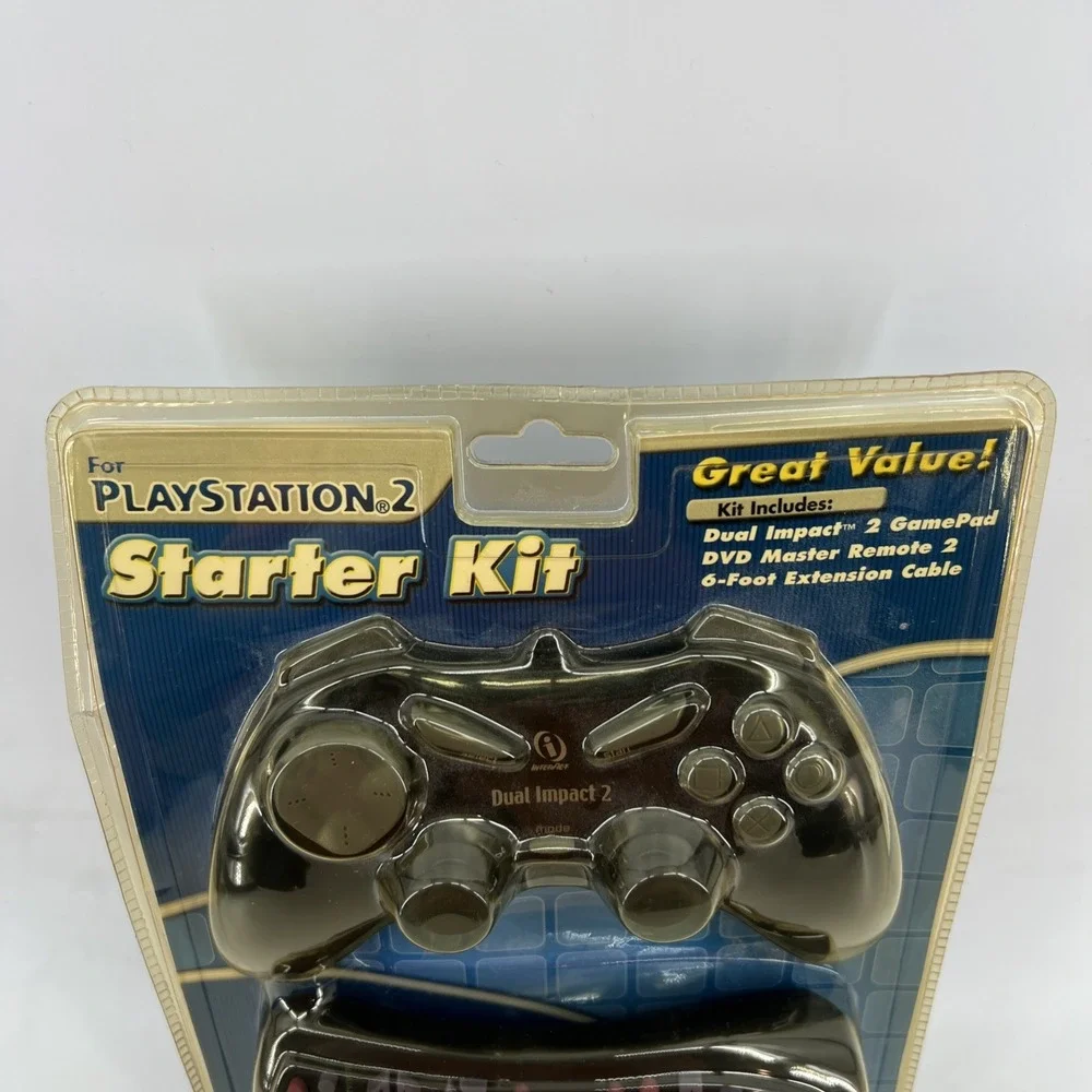 Playstation 2 PS2 Brand New SEALED Controller + DVD Remote Comtrol + Extension